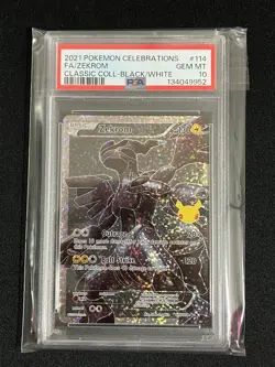 2021 Pokemon Celebrations Classic Collection Zekrom 114/114 PSA 10 Gem Mint - Image 1