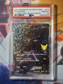 2021 Pokemon Celebrations Classic Collection Zekrom 114/114 PSA 10 Gem Mint - Image 1