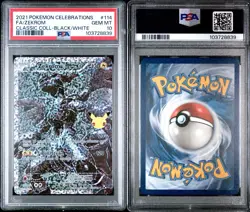 PSA 10 Gem Mint 2021 Pokemon Celebrations Full Art Zekrom Classic Collection 114 - Image 1