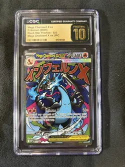 Mega Charizard X Ex 023 Black Star Promo PRISTINE 10 CGC UPC ENGLISH - Image 1