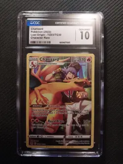 CGC 10 Charizard 2022 Lost Origin TG03/TG30 Trainer Gallery Pokemon Gem Mint - Image 1