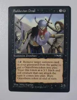 Balduvian Dead MTG Alliances 1996 Magic The Gathering Card - Image 1