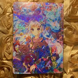 Shiro NO GAME NO LIFE Goddess Waifu ACG Holo Girl Anime Card Kimono - Image 1