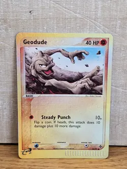 Geodude 56/97 EX Dragon Reverse Holo Pokemon Card TCG - Image 1