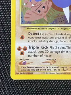 Pokemon TCG Hitmontop 3/75 Neo Discovery Holo Rare Card - Image 5