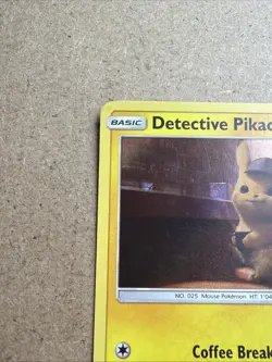 Detective Pikachu SM190 Black Star Promo Rare Holo Card Pokemon TCG (No Stamp) - Image 3