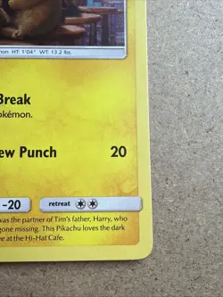 Detective Pikachu SM190 Black Star Promo Rare Holo Card Pokemon TCG (No Stamp) - Image 4