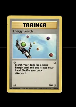 Pokemon TCG Energy Search 59/62 Fossil Regular Common Card - Image 1
