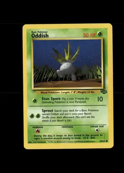 Oddish Jungle Pokemon Card 58/64 - Image 1