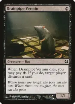 Drainpipe Vermin - Mtg Return to Ravinca - Magic the Gathering Card - Image 1