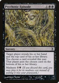 Psychotic Episode - MTG Time Spiral - Magic the Gathering Card - Image 1