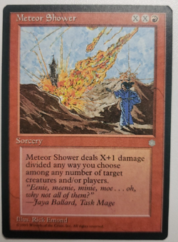 Meteor Shower MTG Red Sorcery Card Magic the Gathering Card - Image 1