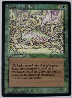 Carnivorous Plant MTG The Dark Magic The Gathering Card - Image 1