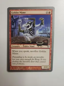 Goblin Mime MTG Red Creature Card Magic the Gathering Card - Image 2