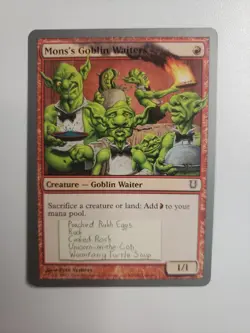 Mon's Goblin Waiters MTG Red Creature Card Magic the Gathering Card - Image 4