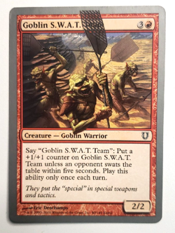 Goblin S.W.A.T. Team - mtg - Magic the Gathering - Red Creature Card - Image 1