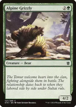Alpine Grizzly MTG Khans of Tarkir - Magic the Gathering Card - Image 1