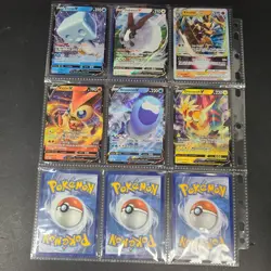 Pokemon 15 V/VStar/VMax Lot Mixed Holo + 1 VStar Jumbo Near Mint Cards - Image 3