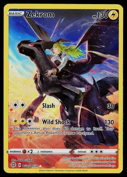 Pokemon Card - Zekrom Brilliant Stars TG05/TG30 Ultra Rare - Image 1