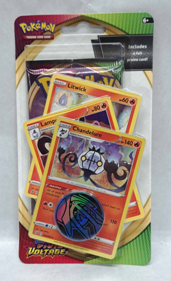 Pokemon Sword & Shield Vivid Voltage Booster Pack w/ 3 Promo Cards & Coin - NEW - Image 1
