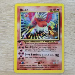 LP 1st Edition Ho-oh 07/64 Neo Revelation Holo 2000 Nintendo Pokemon Card - Image 1