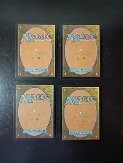 MTG Mountain Odyssey 343 344 345 346/350 Basic Land 4 Card Foil Lot - Image 2