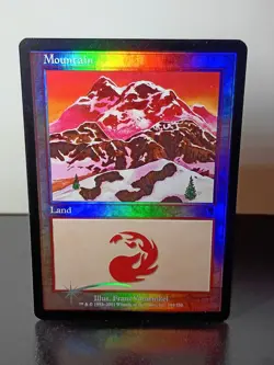 MTG Mountain Odyssey 343 344 345 346/350 Basic Land 4 Card Foil Lot - Image 5