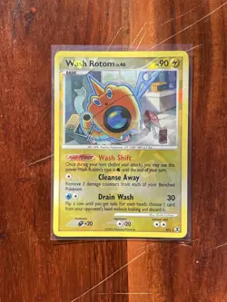 Wash Rotom RT5 Rising Rivals Cracked Ice Reverse Holo Rare Pokemon Card 2009 - Image 1