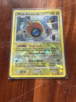 Wash Rotom RT5 Rising Rivals Cracked Ice Reverse Holo Rare Pokemon Card 2009 - Image 2