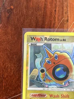 Wash Rotom RT5 Rising Rivals Cracked Ice Reverse Holo Rare Pokemon Card 2009 - Image 3
