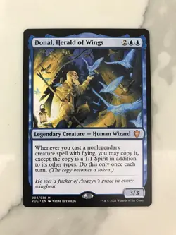 Donal Herald of Wings MTG Magic the Gathering Card NM Near Mint Crimson Vow VOC - Image 1