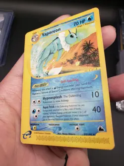 VAPOREON 33/144 Skyridge E-SERIES NON-HOLO rare Pokemon TCG card - Image 4