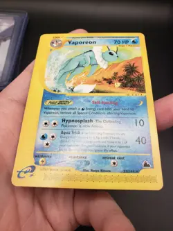 VAPOREON 33/144 Skyridge E-SERIES NON-HOLO rare Pokemon TCG card - Image 5