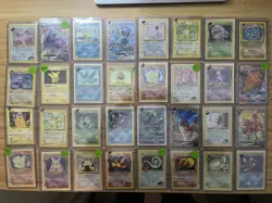 Vintage Pokemon Lot Holos, Shadowless, First Edition WOTC Pokemon Cards Base set - Image 5