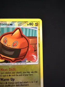 Heat Rotom RT3 Rising Rivals Ultra Rare Reverse Holo Cracked Ice Pokemon Card - Image 3