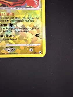 Heat Rotom RT3 Rising Rivals Ultra Rare Reverse Holo Cracked Ice Pokemon Card - Image 4