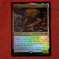 Ragost, Deft Gastronaut #224 MTG: EOE (Foil) (Rare) (Legendary Lobster Citizen) - Image 1