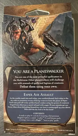 Magic The Gathering Conflux Intro Pack Esper Air Assault FACTORY SEALED - Image 2