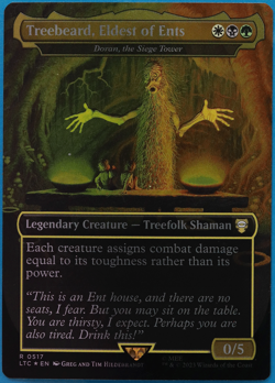 Treebeard, Eldest of Ents | Doran, the Siege Tower (Borderless) FOIL NM 496084 - Image 1