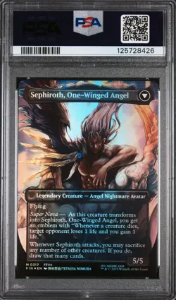 2025 MTG SEPHIROTH FABLED SOLDIER/SEPHIROTH ONE-WINGED ANGEL PSA 10 - Image 2
