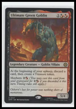 MTG Ultimate Green Goblin Regular Mythic Marvel Spider-Man 2025 - Image 1