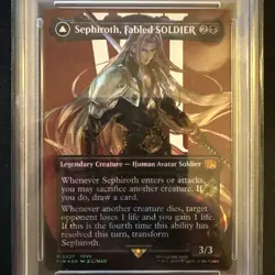 Sephiroth Fabled Soldier Borderless Surge Foil PSA 10 Gem Mint - Image 2