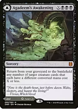 MTG Agadeem's Awakening / Agadeem, the Undercrypt Zendikar Rising Mythic Rare - Image 1