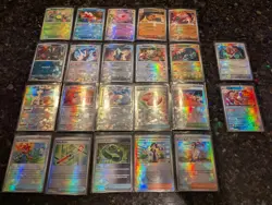 Pokemon Lot Of 20 Poke Ball Holo 2 Master Ball Holo NM Prismatic Evolutions - Image 1