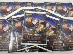 19x POKEMON SUN & MOON BURNING SHADOWS COLLECTOR'S ALBUM - NEW - Image 1