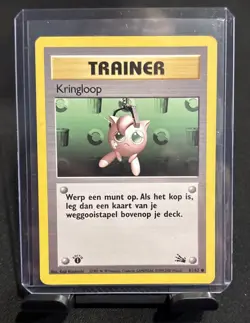 Vintage Rare Recycle Dutch 1st Ed. Pokemon Fossil #61 1999 MP Low Pop ⭐ - Image 1