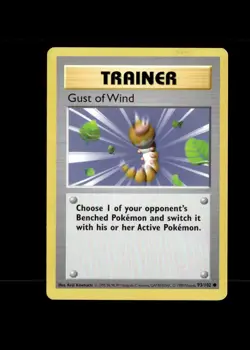 SHADOWLESS Pokemon TCG Gust of Wind 93/102 - Image 1