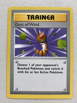 Gust of Wind 93/102 | Base Set Shadowless WOTC Pokemon TCG - Image 1