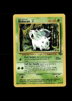 Nidoran Jungle Pokemon TCG 57/64 - Image 1