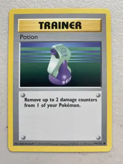 Base Set Pokemon TCG Shadowless Potion - Image 1